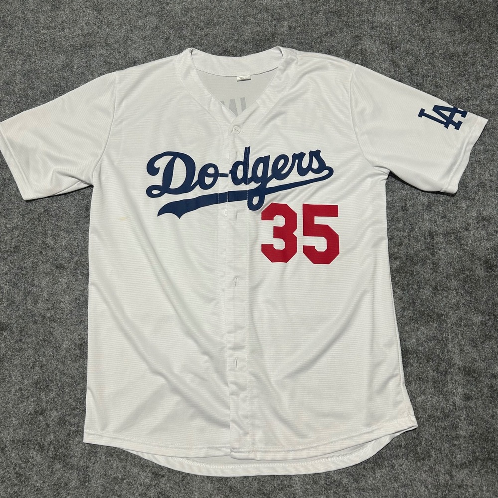 Los Angeles Dodgers Cody Bellinger 35 Baseball Jersey White Size XL